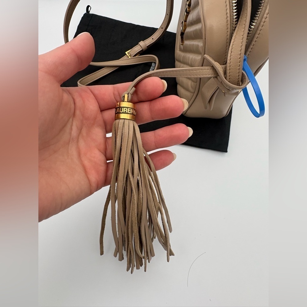 Yves Saint Laurent YSL Camera Bag Dark Beige with Dustbag - Picture 14 of 17